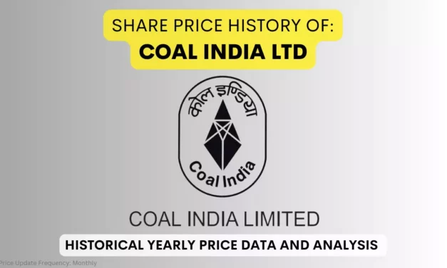 Coal India Share Price History (2010 To 2025)