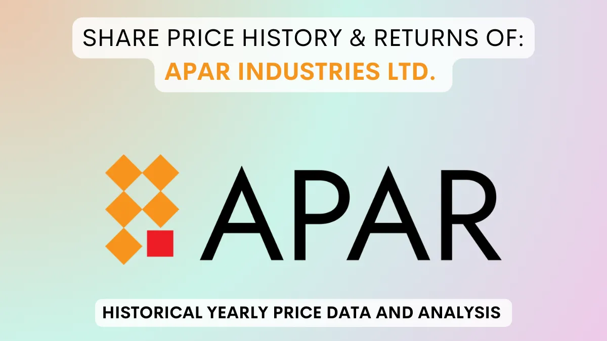 Apar Industries Share Price History & Returns (1994 To 2024)