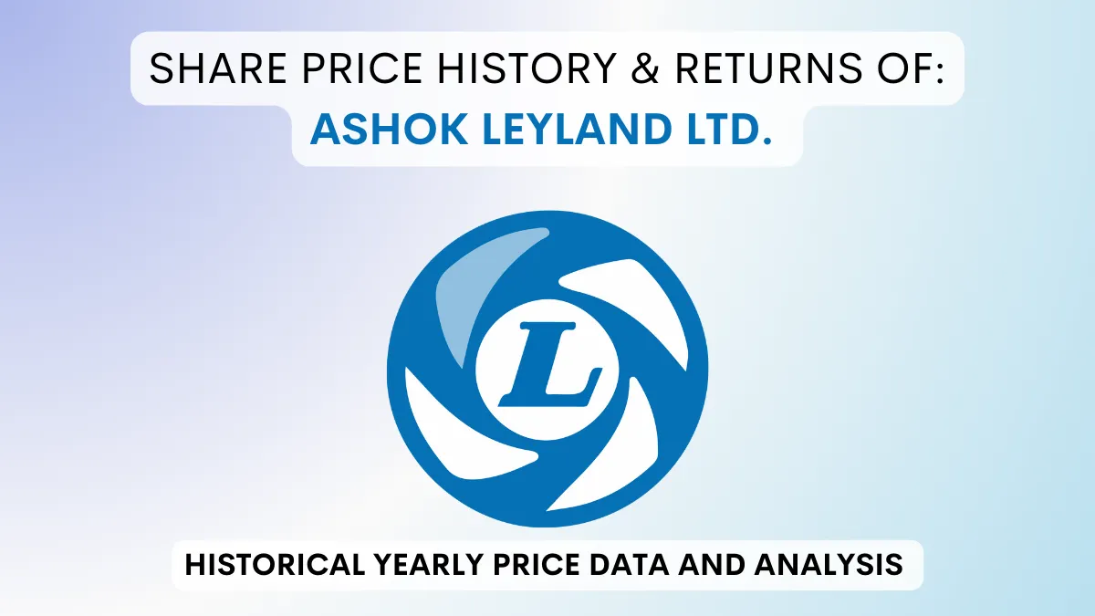 Ashok Leyland Share Price History & Returns (1990 To 2024)