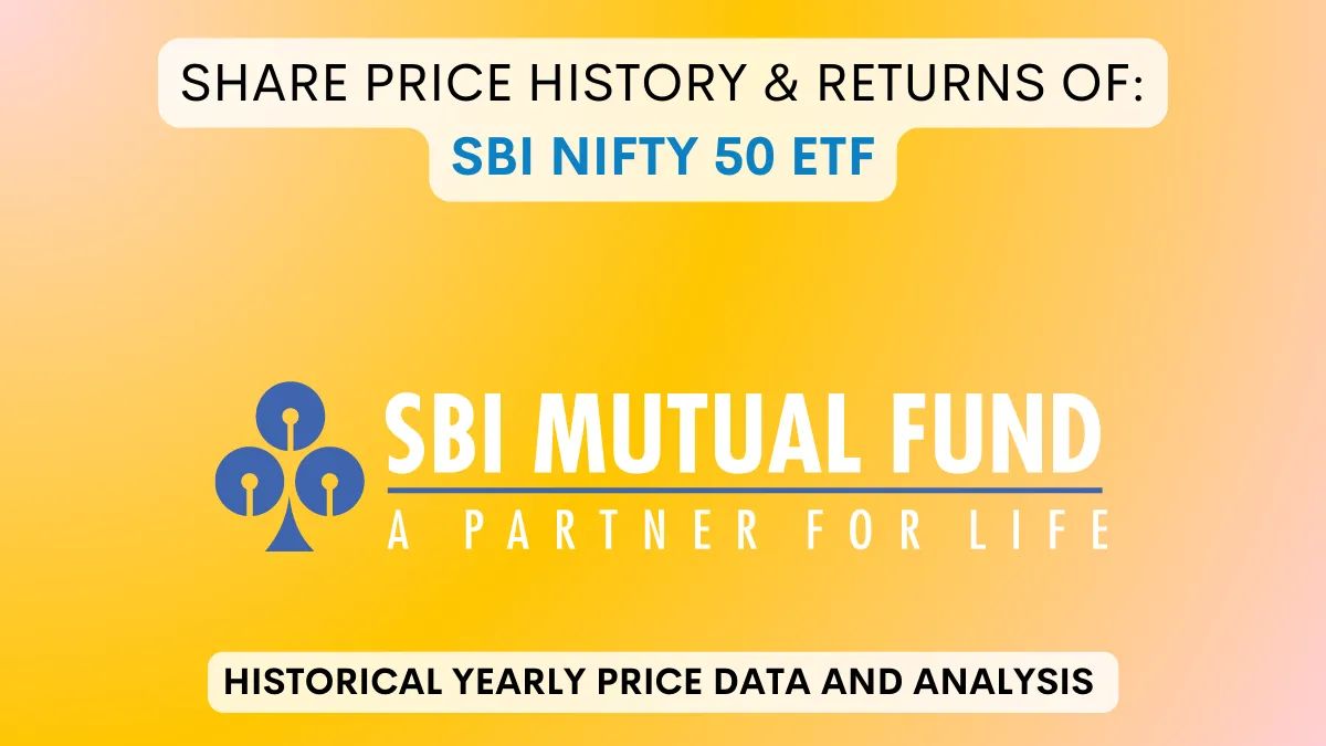 SBI Nifty 50 ETF NAV/Share Price History (2015 To 2024)