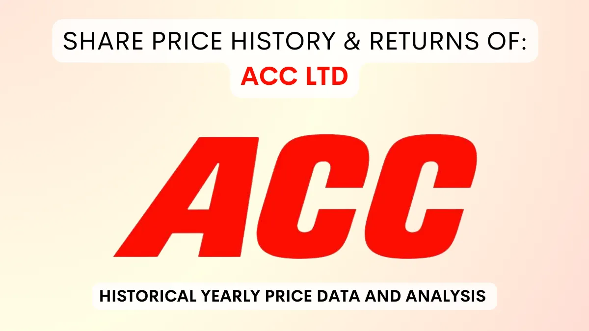 ACC LTD Share Price History & Returns (1990 To 2024)
