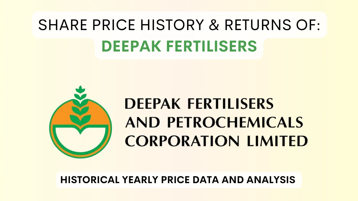Deepak Fertilisers & Petrochemicals Share Price History (1990 To 2024)