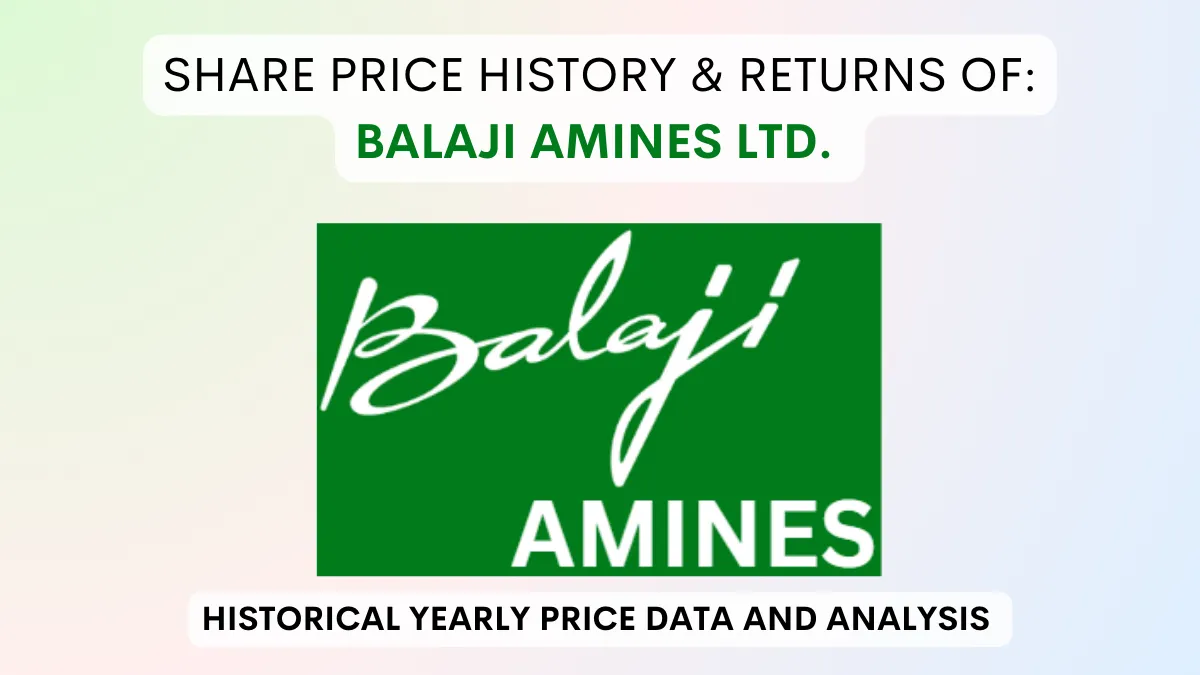 Balaji Amines Share Price History & Returns (2007 To 2024)