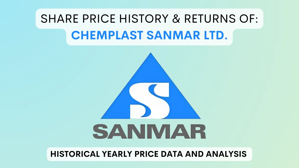 Chemplast Sanmar Share Price History & Return (2021 To 2024)