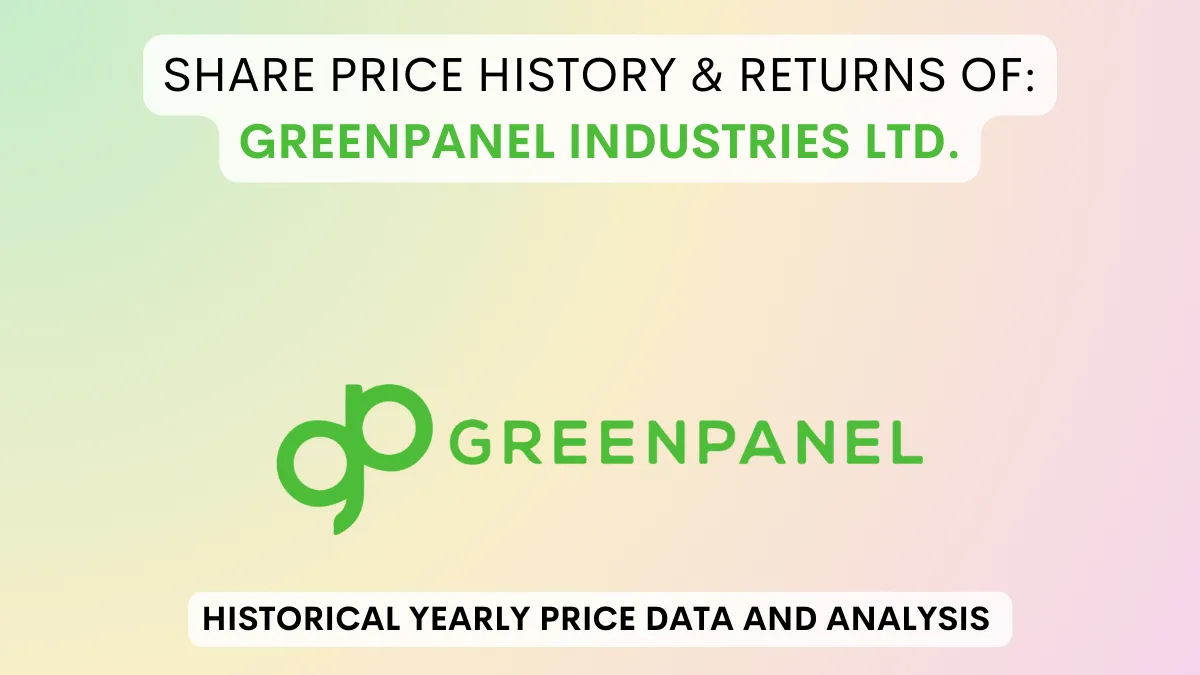 Greenpanel Industries Share Price History (2019 To 2024)