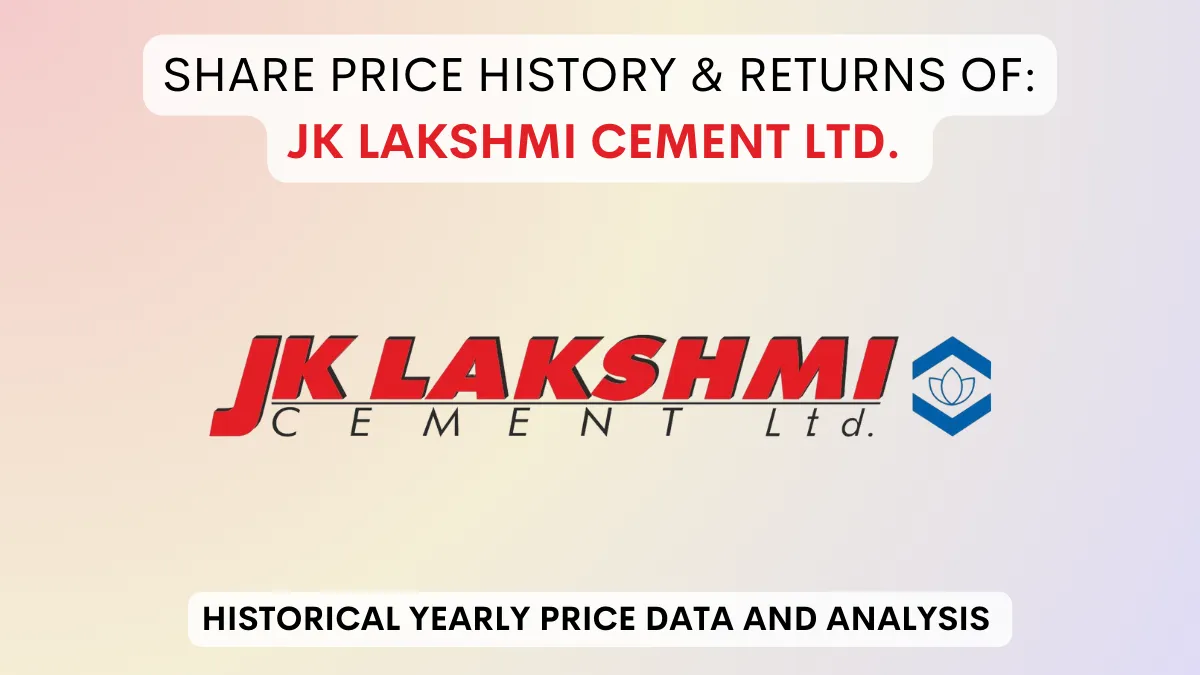 JK Lakshmi Cement Share Price History & Return (1990 To 2024)