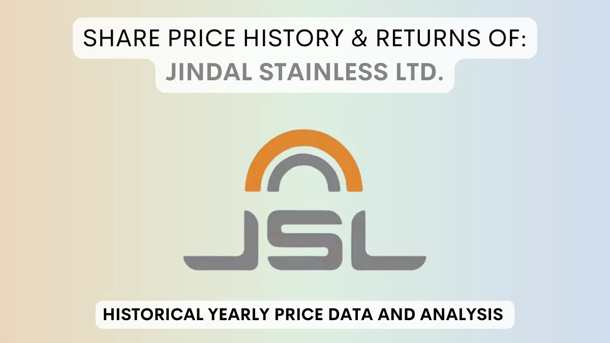 Jindal Stainless Share Price History & Return (2003 To 2024)