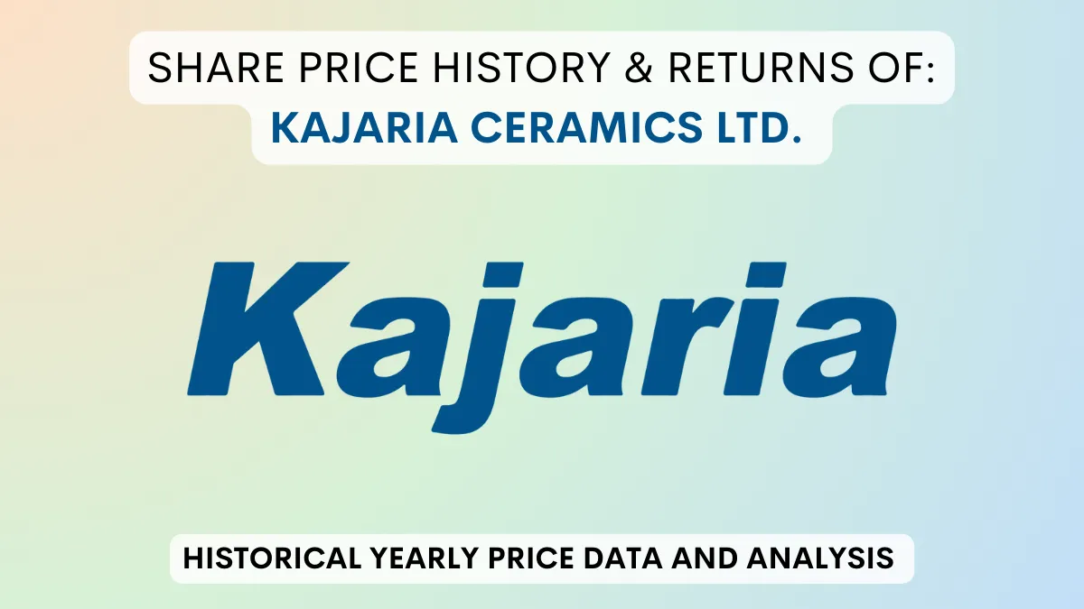 Kajaria Ceramics Share Price History & Return (1990 To 2024)