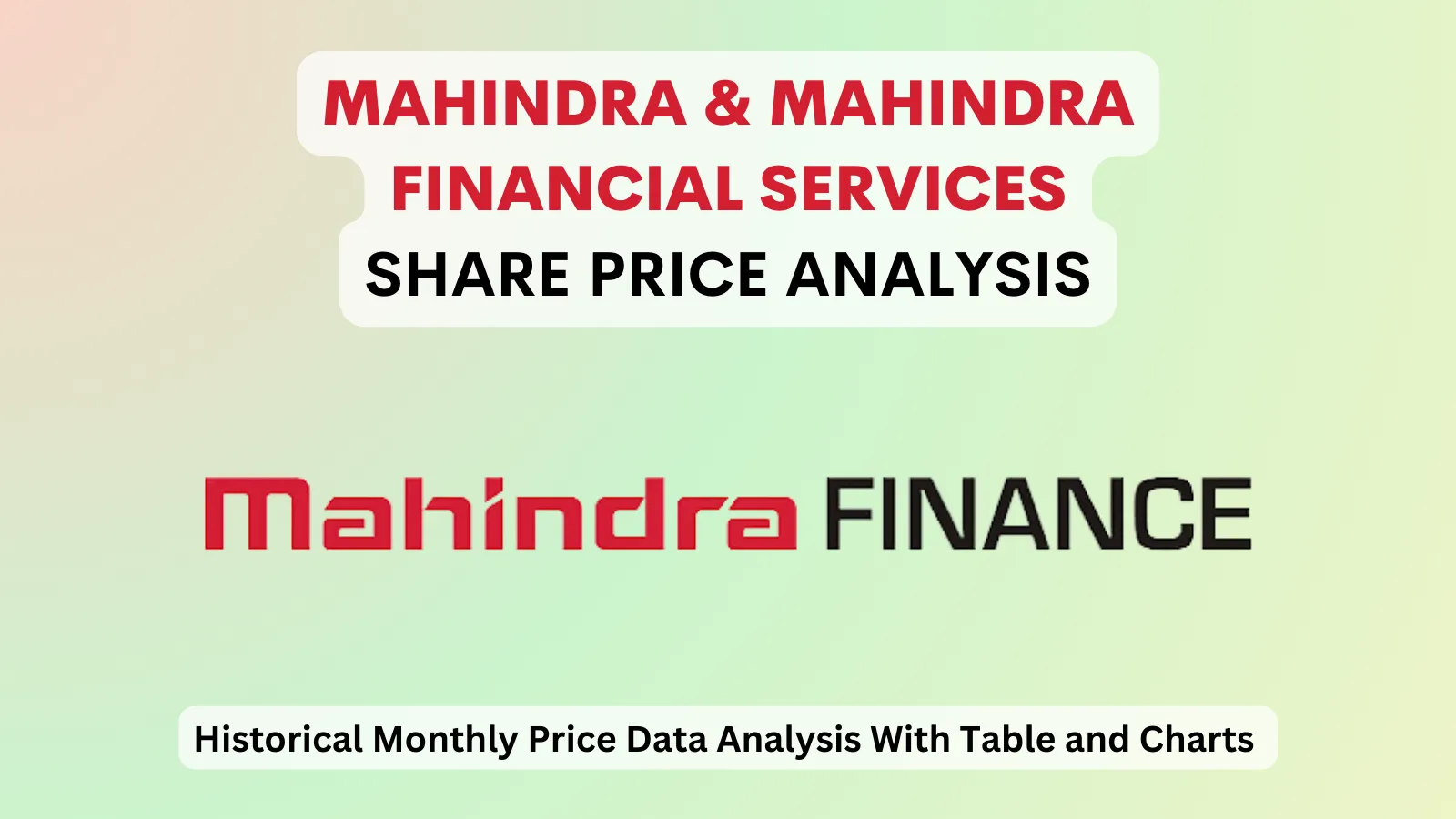 Mahindra Mahindra Financial Services share price analysis 1