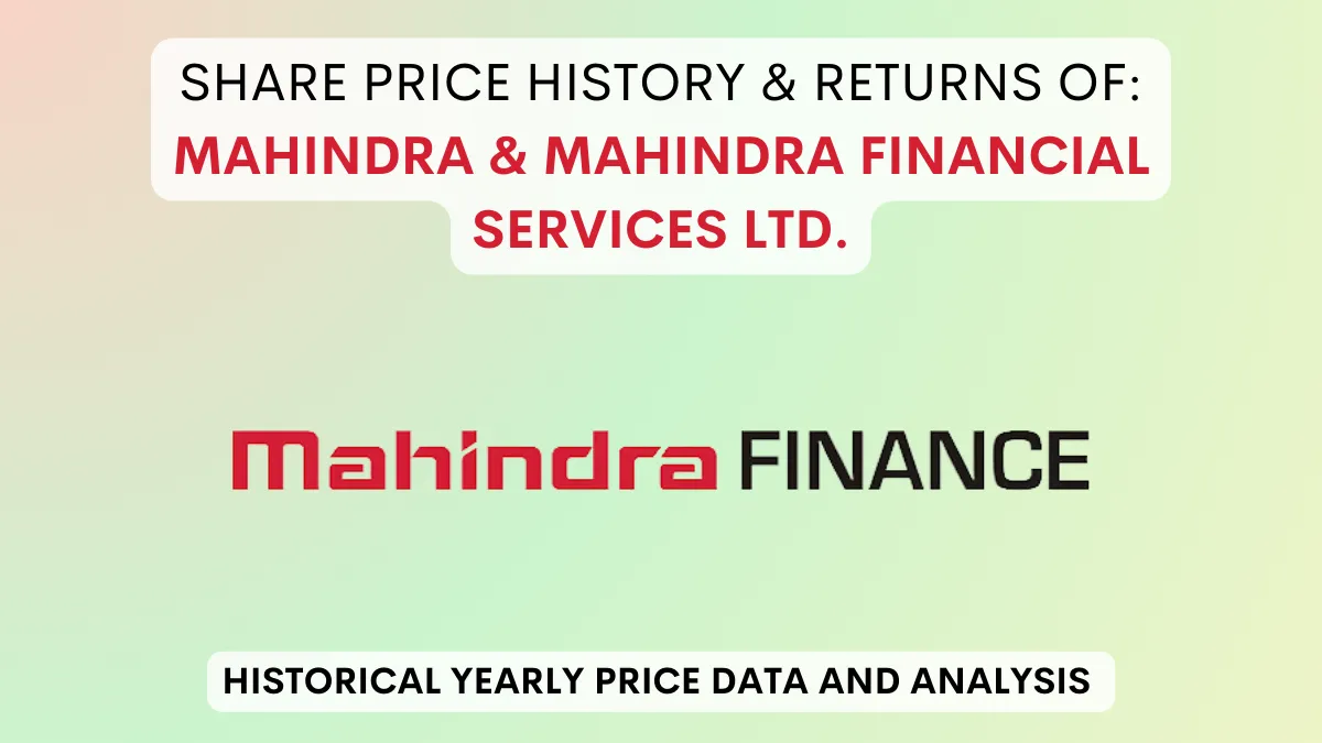Mahindra Financial Services Share Price History (2006 To 2024)