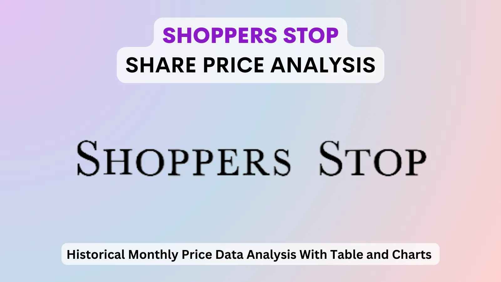 Shoppers Stop share price analysis 1