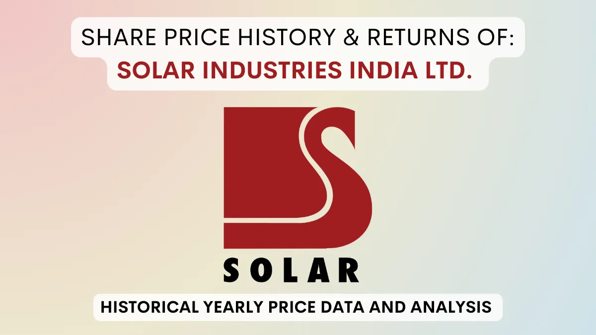 Solar Industries India Share Price History (2006 To 2024)