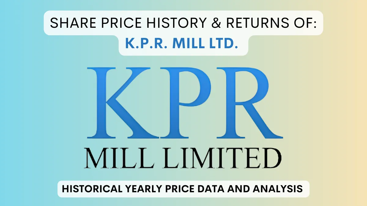 K.P.R. Mill Share Price History & Returns (2007 To 2024)