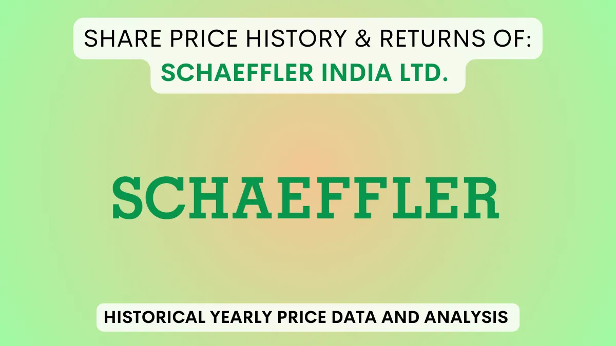 Schaeffler India Share Price History & Return (1990 To 2024)