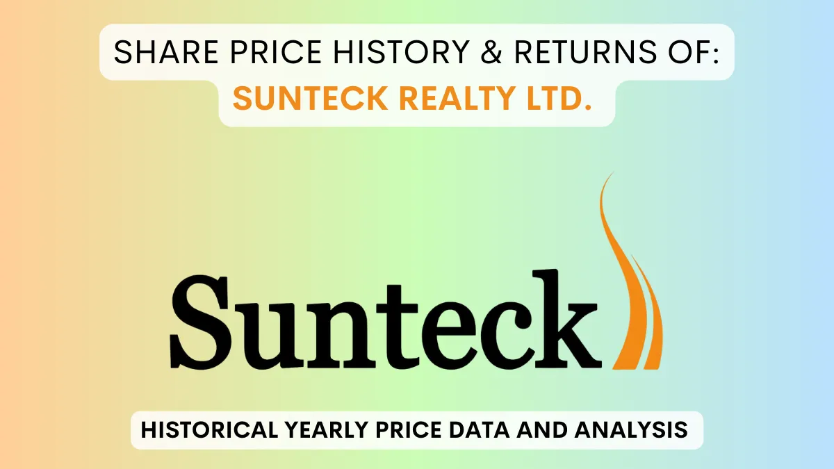 Sunteck Realty Share Price History & Returns (2006 To 2024)
