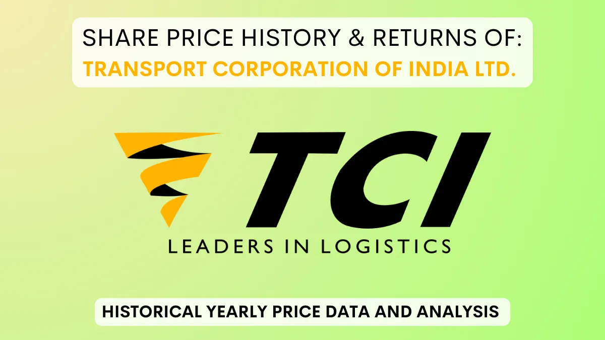 Transport Corporation of India Share Price History (2002 To 2024)