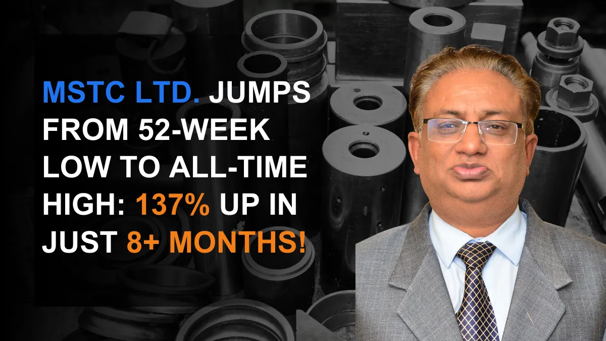 MSTC Ltd. jumps to All-Time High: 137% up in Just 8+ Months!