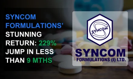 Syncom Formulations Creates All-Time High: 229% Jump in 9+ Mths!