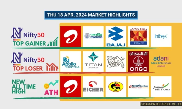 Top Stock Market Insights on 18 Apr 2024: Nifty 50 Swings, Bharti Airtel Hits High, Apollo Hospitals Dipped The Most