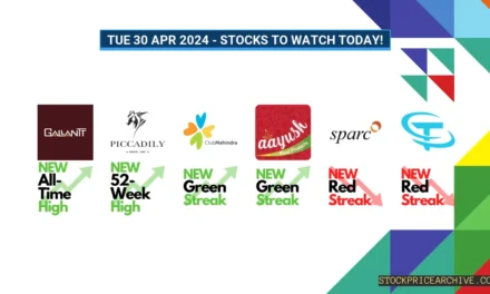 Stock To Watch Today – 30 Apr 2024: Piccadily Agro, Gallantt Metal, Mahindra & More!