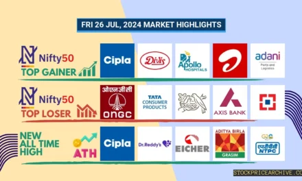 26 Jul 2024: Nifty Closes at ₹24,851.75 (+1.82%), HDFC Life & Ajanta Pharma Show Strong Growth, Nestle India Dips